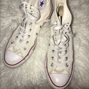 women’s high top white converse